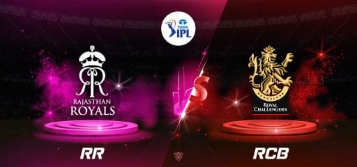 IPL match graphic: Rajasthan Royals vs Royal Challengers Bangalore