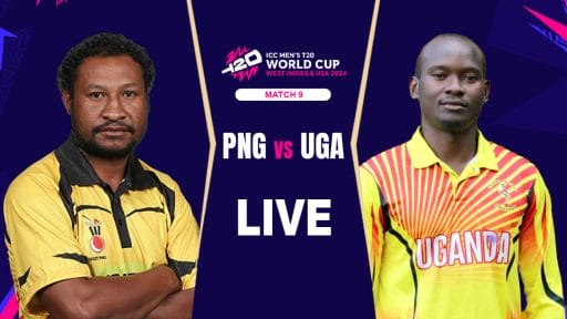 Live PNG vs UGA ICC T20 World Cup 2024 match