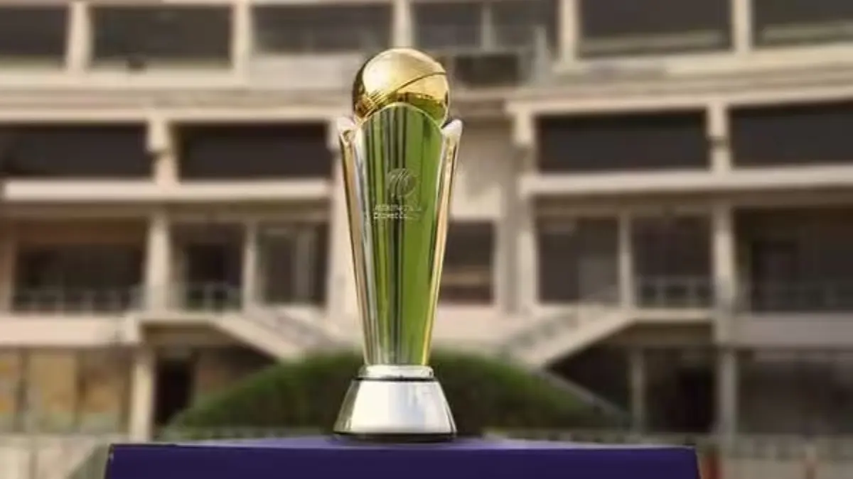 2023 ICC Cricket World Cup Trophy on display