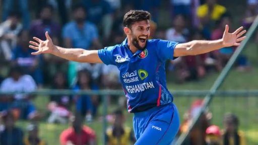 Afghanistan cricketer celebrating during a match