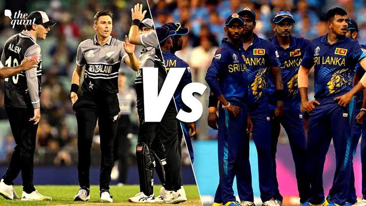 New Zealand vs Sri Lanka cricket teams facing off