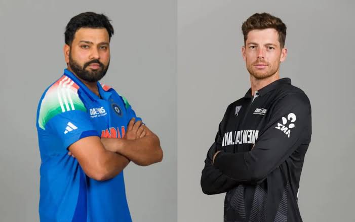 Two cricket players in national team uniforms standing